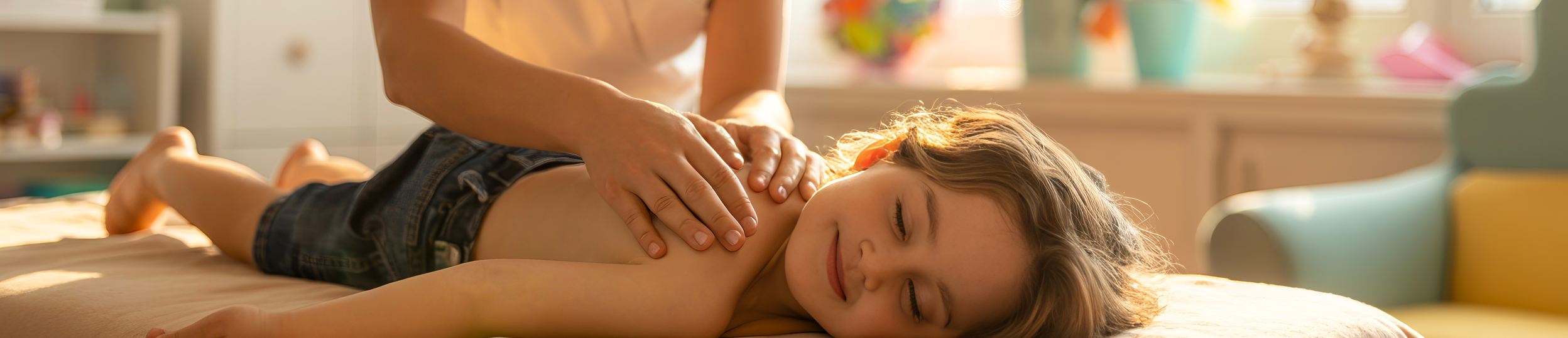 Kindermassage zur Förderung von Entspannung, Körpergefühl und Wohlbefinden