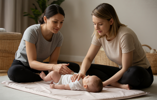 Babymassage zur Förderung der motorischen Entwicklung und Eltern-Kind-Bindung