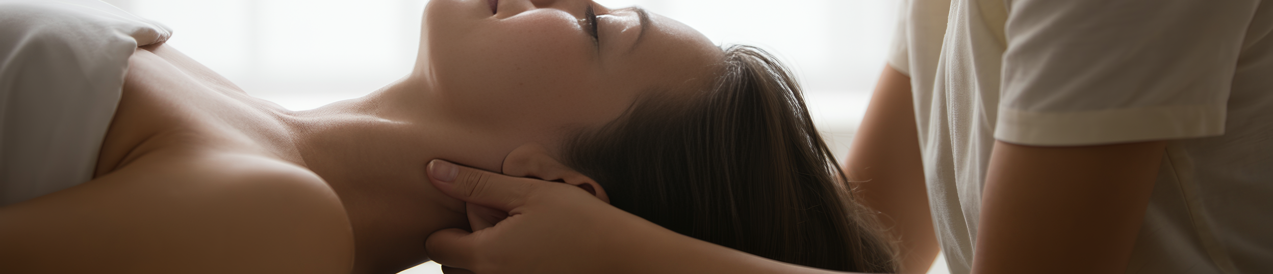 Relaxmassage zur Lösung von Verspannungen und Förderung von Entspannung im Rücken- und Nackenbereich