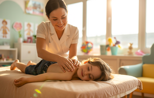 Kindermassage zur Förderung von Entspannung, Körpergefühl und Wohlbefinden